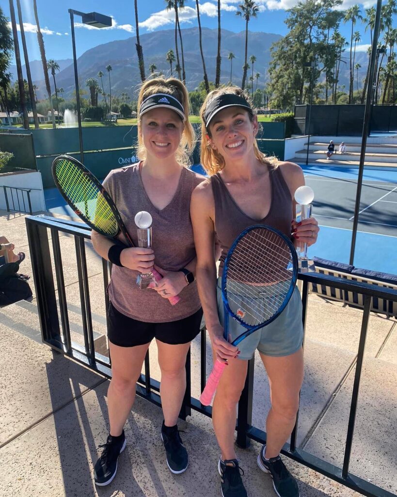 Tennis tournament at Palm Spring, CA at Rancho Las Palmas. 